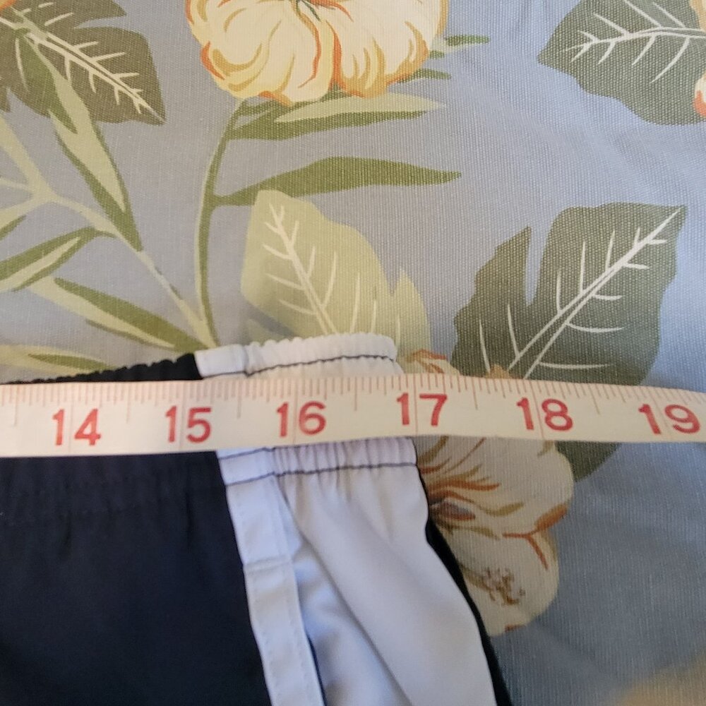 Vintage Nike Silver Tag Track Capri Pants - Womens Size XL- Navy/White - Picture 4 of 12